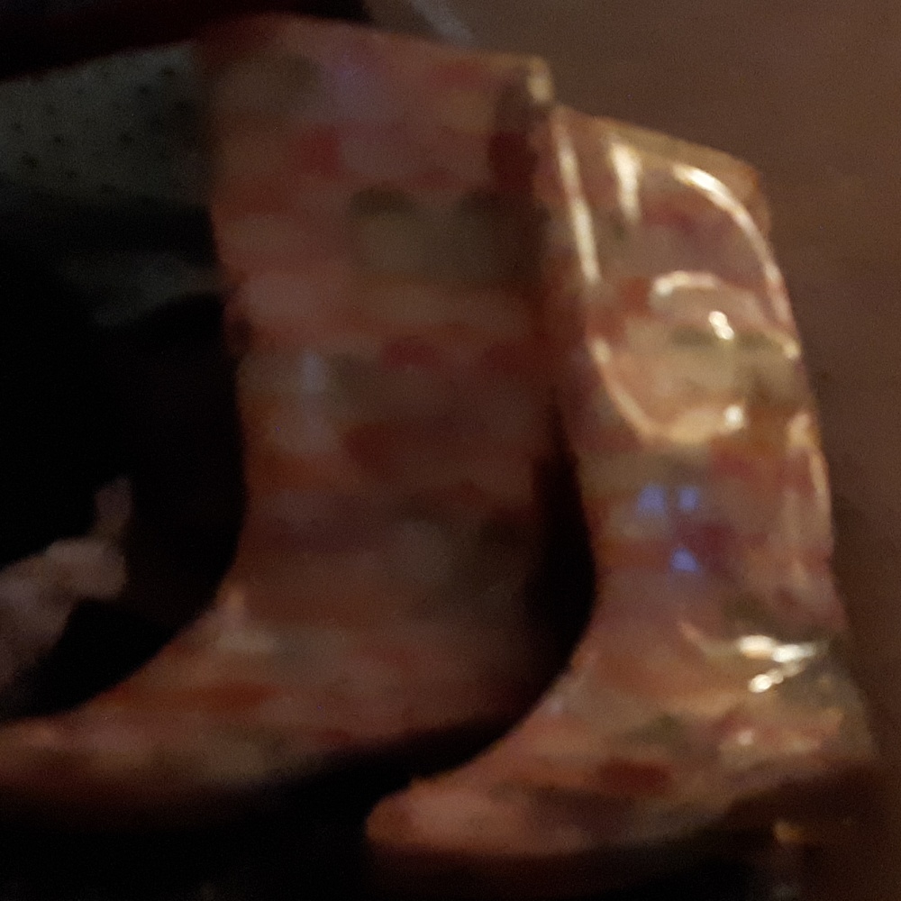 Coach rain boots , size 8 used condition